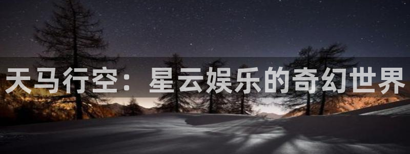 尊龙时凯集团：天马行空：星云娱乐的奇幻世界